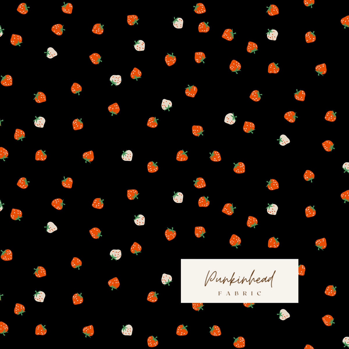 Ruby Star Society Strawberry Black Red White by Kimberly Knight for Moda Retro Floral Summer Spring Cotton Quilting Fabric