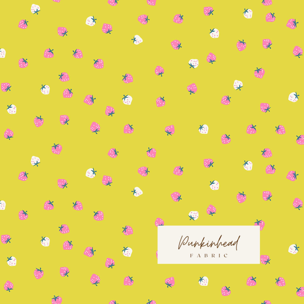 Ruby Star Society Strawberry Citron Yellow Pink White by Kimberly Knight for Moda Retro Floral Summer Spring Cotton Quilting Fabric