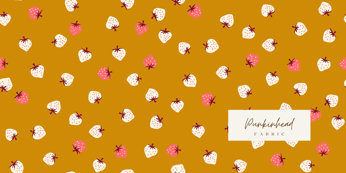 Ruby Star Society Strawberry Butterscotch Yellow Gold Pink Red by Kimberly Knight for Moda Retro Floral Summer Spring Cotton Quilting Fabric