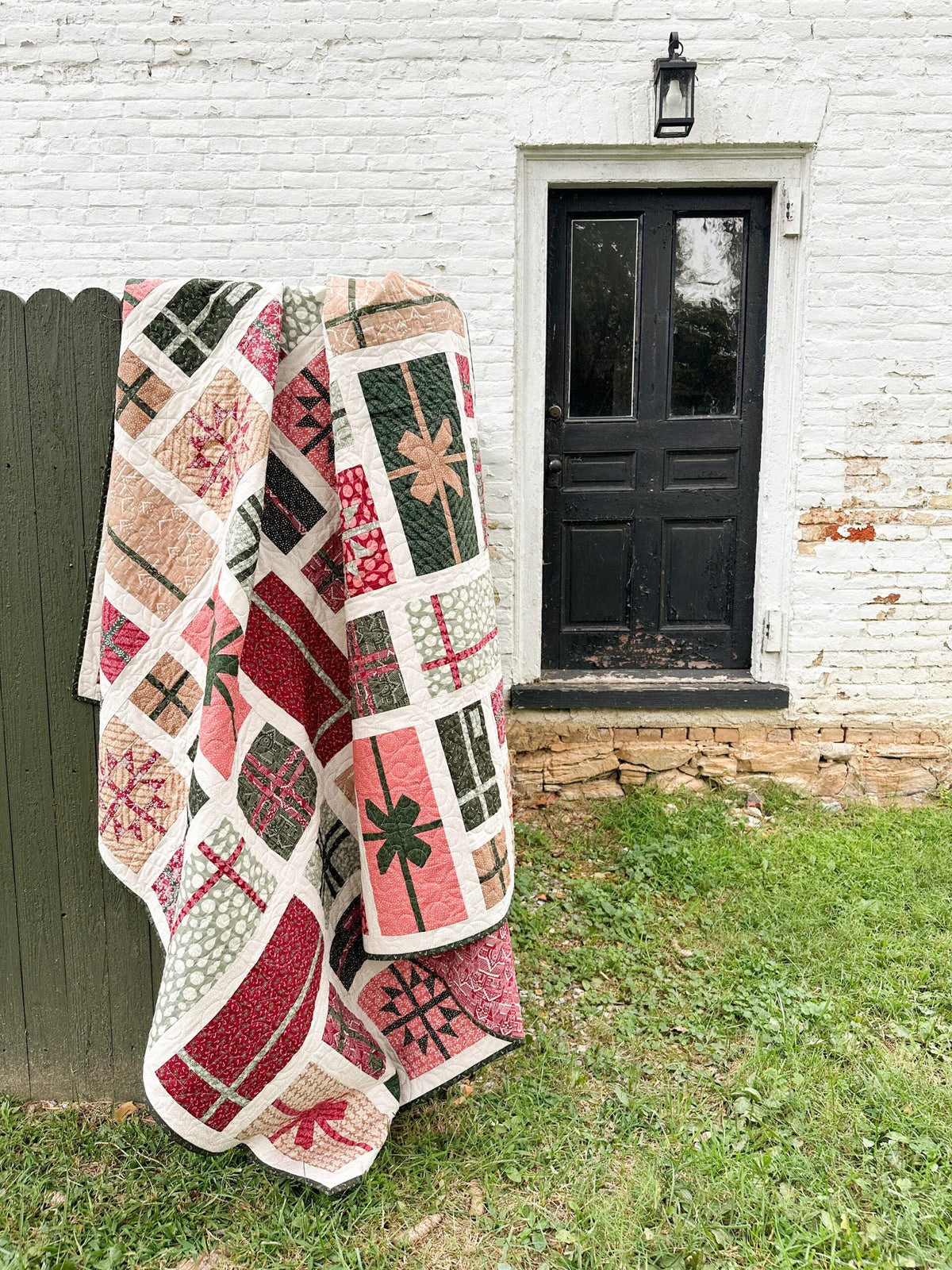 Wrapped Christmas Quilt Pattern by Kiley's Quilt Room - PAPER Pattern Christmas Gift Holiday Quilt Pattern