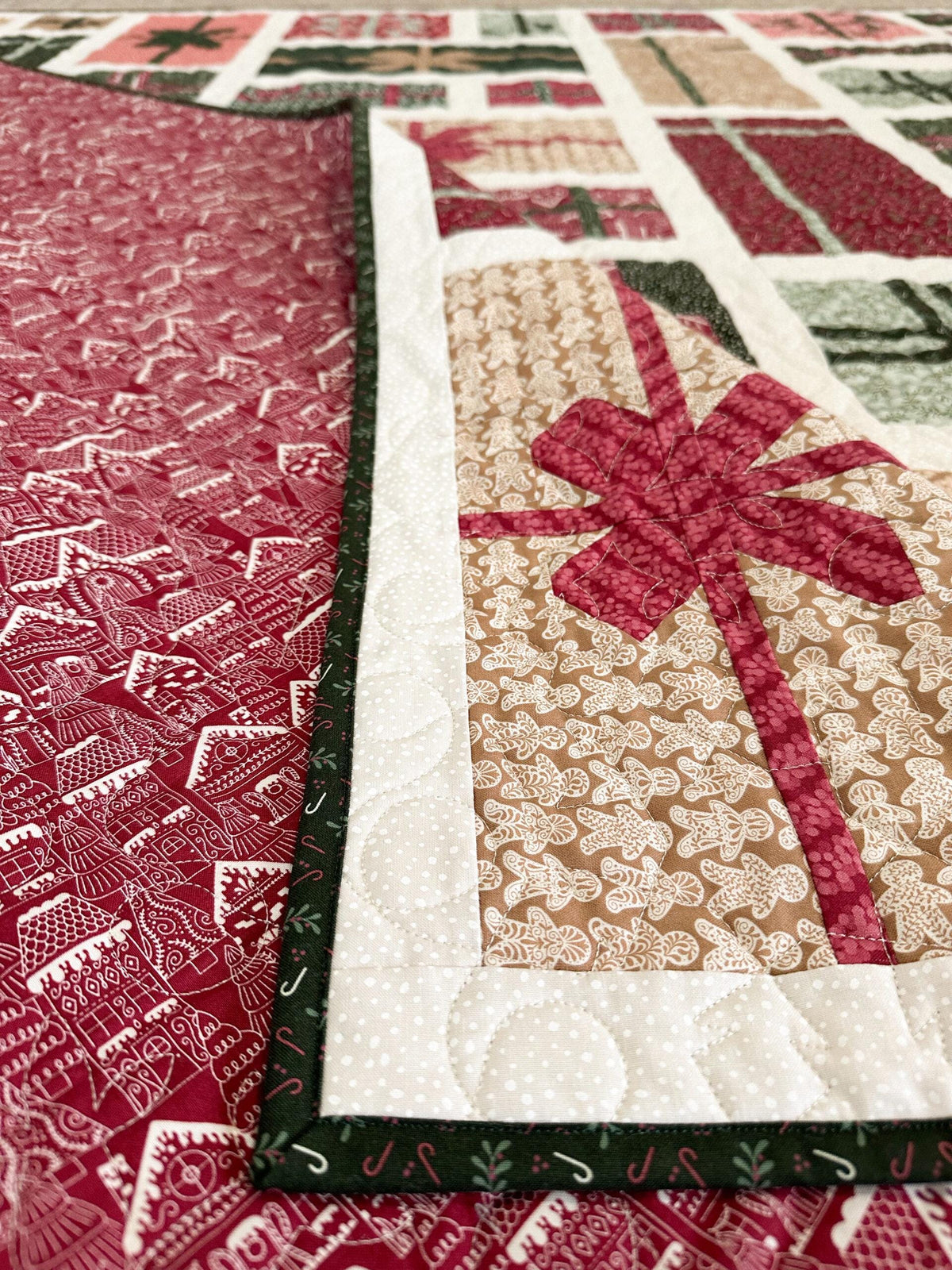 Wrapped Christmas Quilt Pattern by Kiley's Quilt Room - PAPER Pattern Christmas Gift Holiday Quilt Pattern
