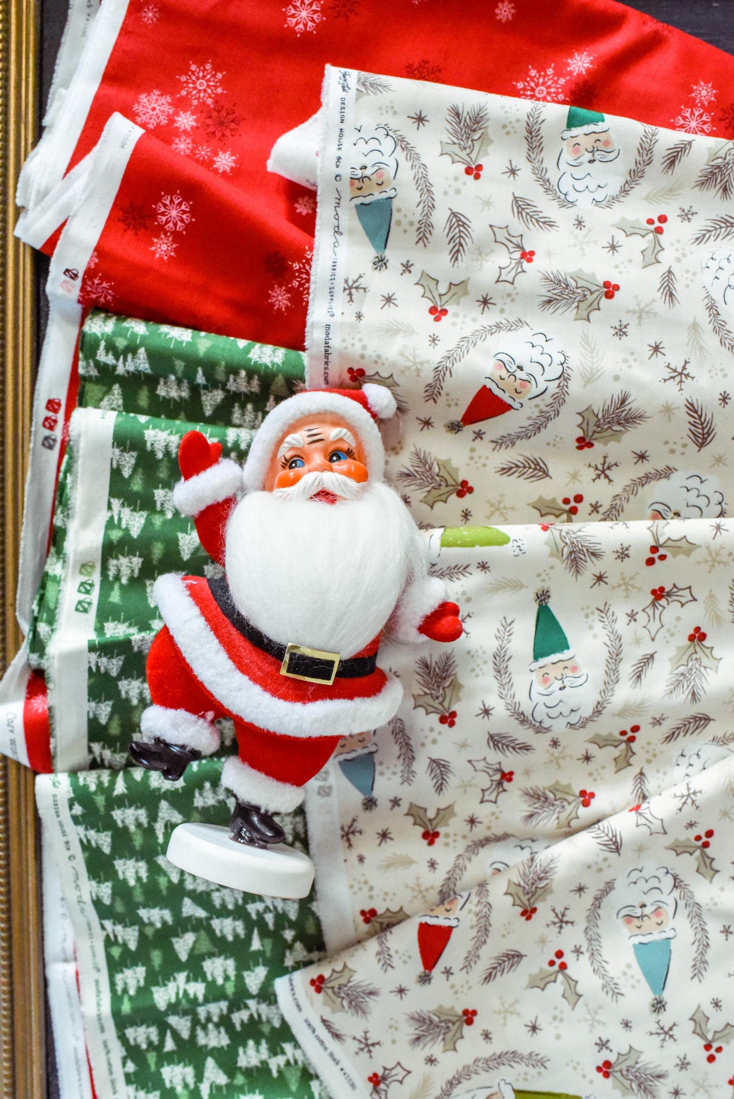 Cozy Wonderland Fat Quarter Bundle by Fancy That Design House for Moda Christmas Winter Vintage Retro Holiday Quilting Fabric by the Yard