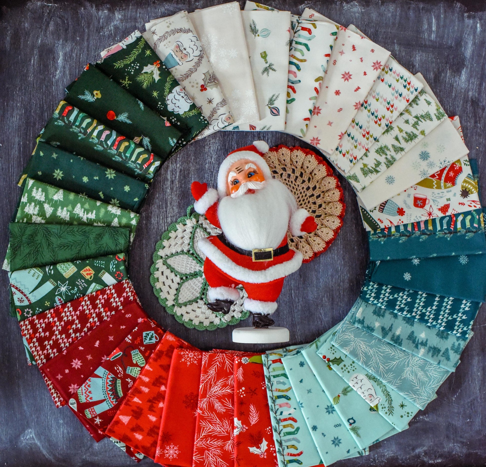 Cozy Wonderland Fat Quarter Bundle by Fancy That Design House for Moda Christmas Winter Vintage Retro Holiday Quilting Fabric by the Yard