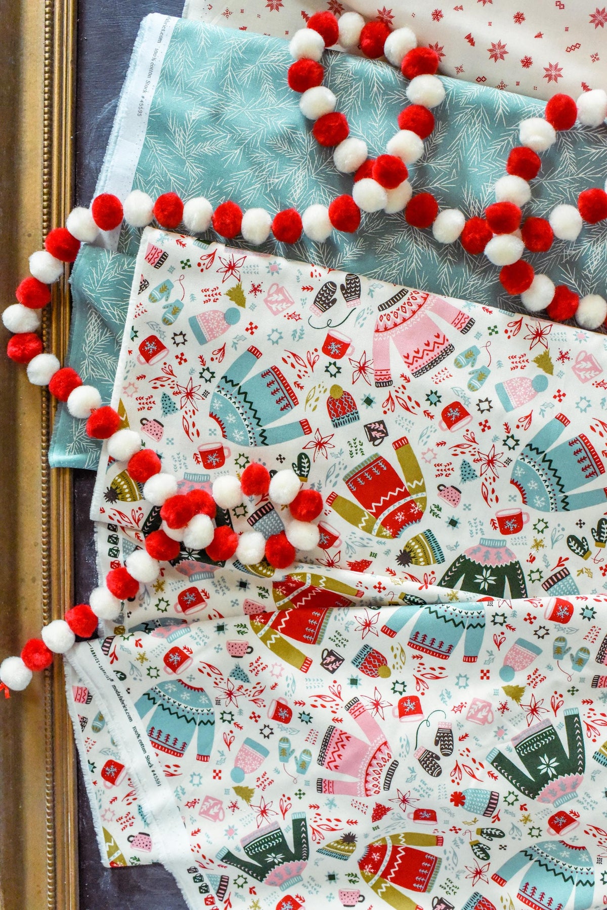 Cozy Wonderland Fat Quarter Bundle by Fancy That Design House for Moda Christmas Winter Vintage Retro Holiday Quilting Fabric by the Yard
