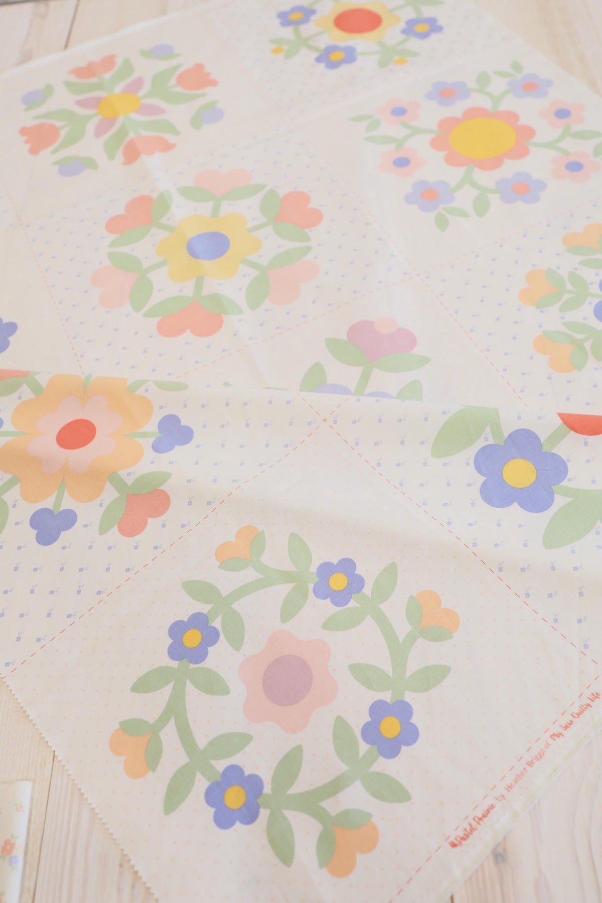 Pastel Prairie Gingham Checks & Plaid Apricot Peach Pink White Heather Briggs My Sew Quilty Life for Moda Spring Cotton Quilting Fabric