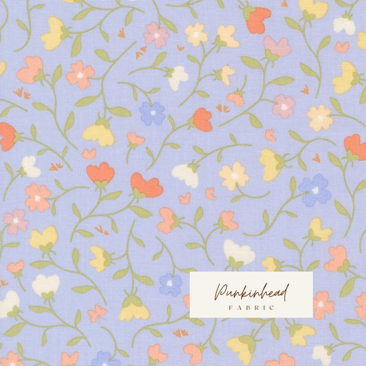 Pastel Prairie Small Meadow Mist Blue by Heather Briggs My Sew Quilty Life for Moda Summer Spring Cotton Quilting Fabric