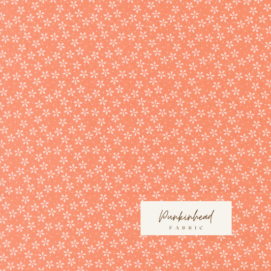 Pastel Prairie Colander Small Floral Coral Peach Pink Heather Briggs My Sew Quilty Life for Moda Spring Cotton Quilting Fabric