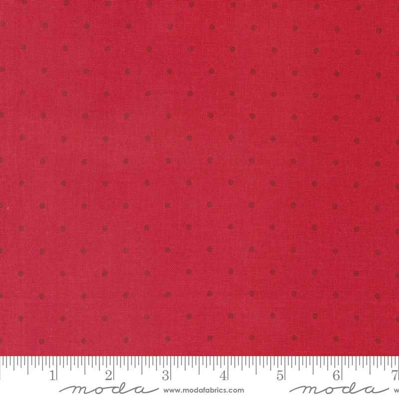 Magic Dot Cherry Red 5230 15 by Lella Boutique for Moda Polka Dot Cotton Quilting Fabric Fabric by the yard