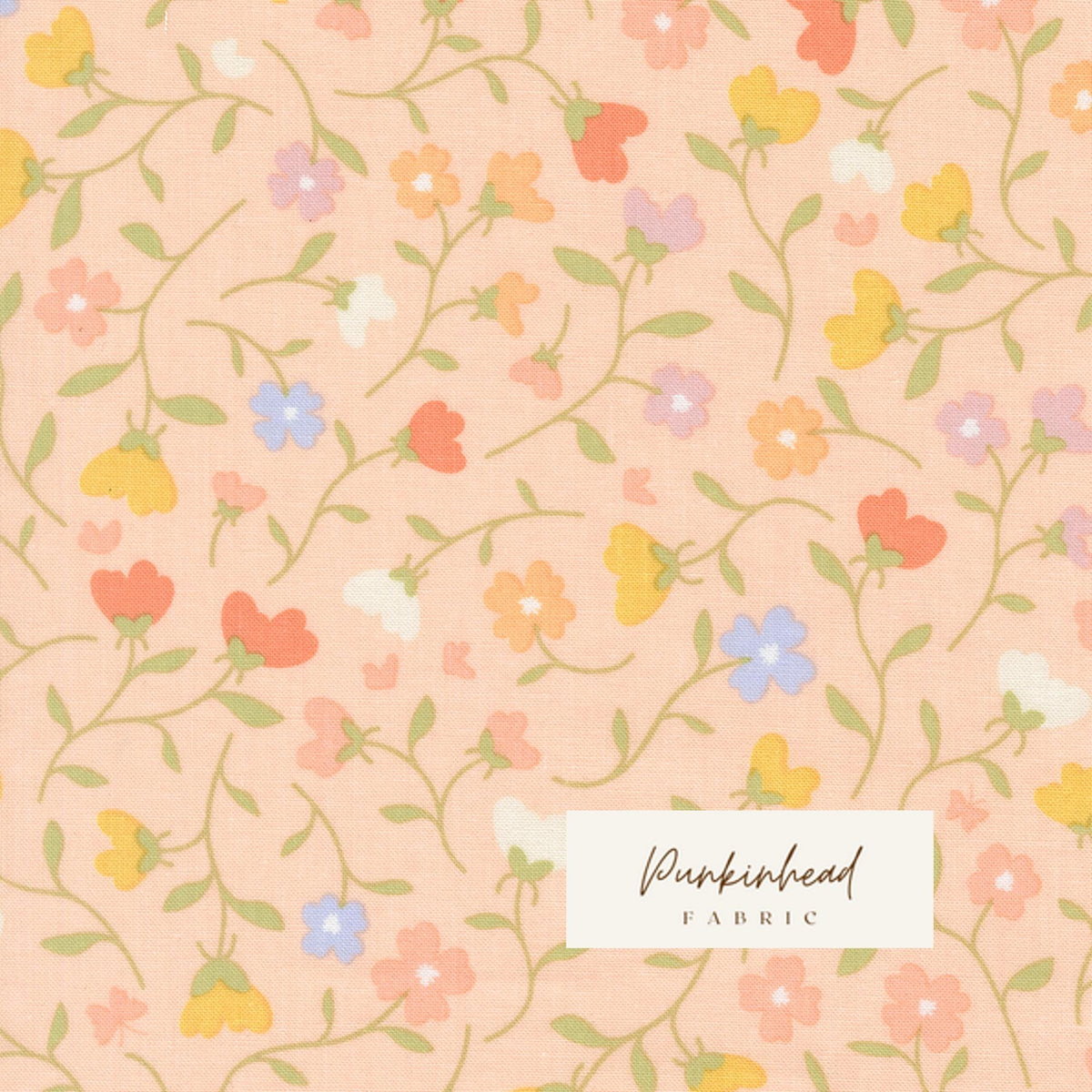 Pastel Prairie Small Meadow Petal Pink Peach by Heather Briggs My Sew Quilty Life for Moda Summer Spring Cotton Quilting Fabric