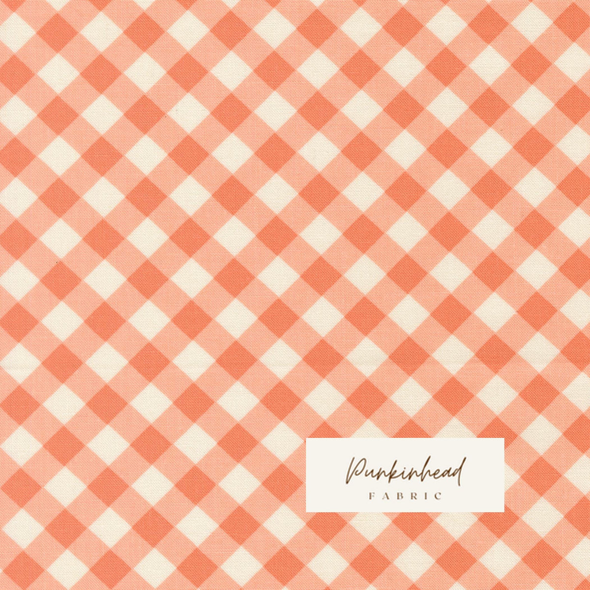 Pastel Prairie Gingham Checks & Plaid Coral Peach Pink White Heather Briggs My Sew Quilty Life for Moda Spring Cotton Quilting Fabric