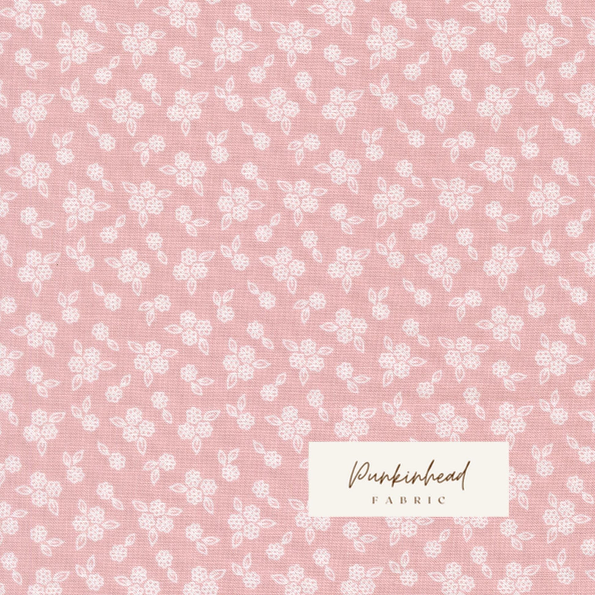 Pastel Prairie Petals Small Floral Fading Rose Pink White Heather Briggs My Sew Quilty Life for Moda Spring Cotton Quilting Fabric