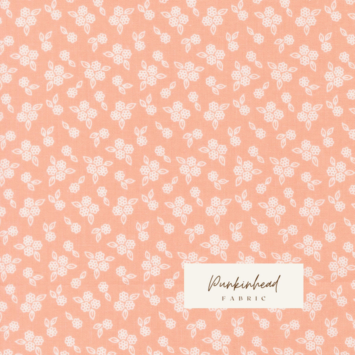 Pastel Prairie Petals Small Floral Jovial Peach Pink White Heather Briggs My Sew Quilty Life for Moda Spring Cotton Quilting Fabric
