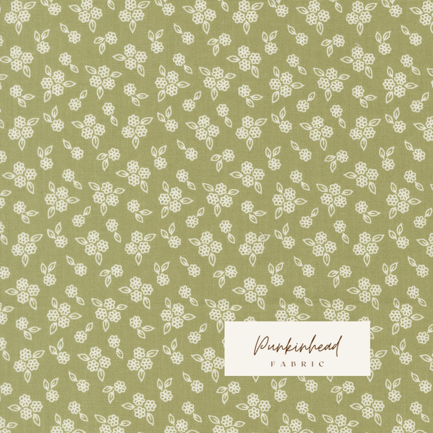 Pastel Prairie Petals Small Floral Grass Green White Heather Briggs My Sew Quilty Life for Moda Spring Cotton Quilting Fabric