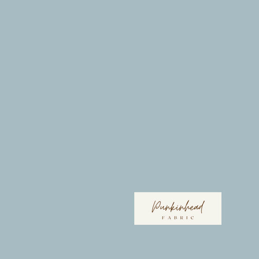 Art Gallery Fabrics Pure Solids Adrift Light Baby Blue Gray Solid Cotton Quilting Fabric by the Yard
