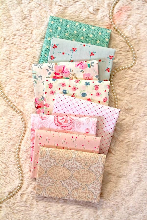 Hillside Tulips from Romantica by Art Gallery Fabrics Pink Floral Cotton Quilting Fabric by the Yard