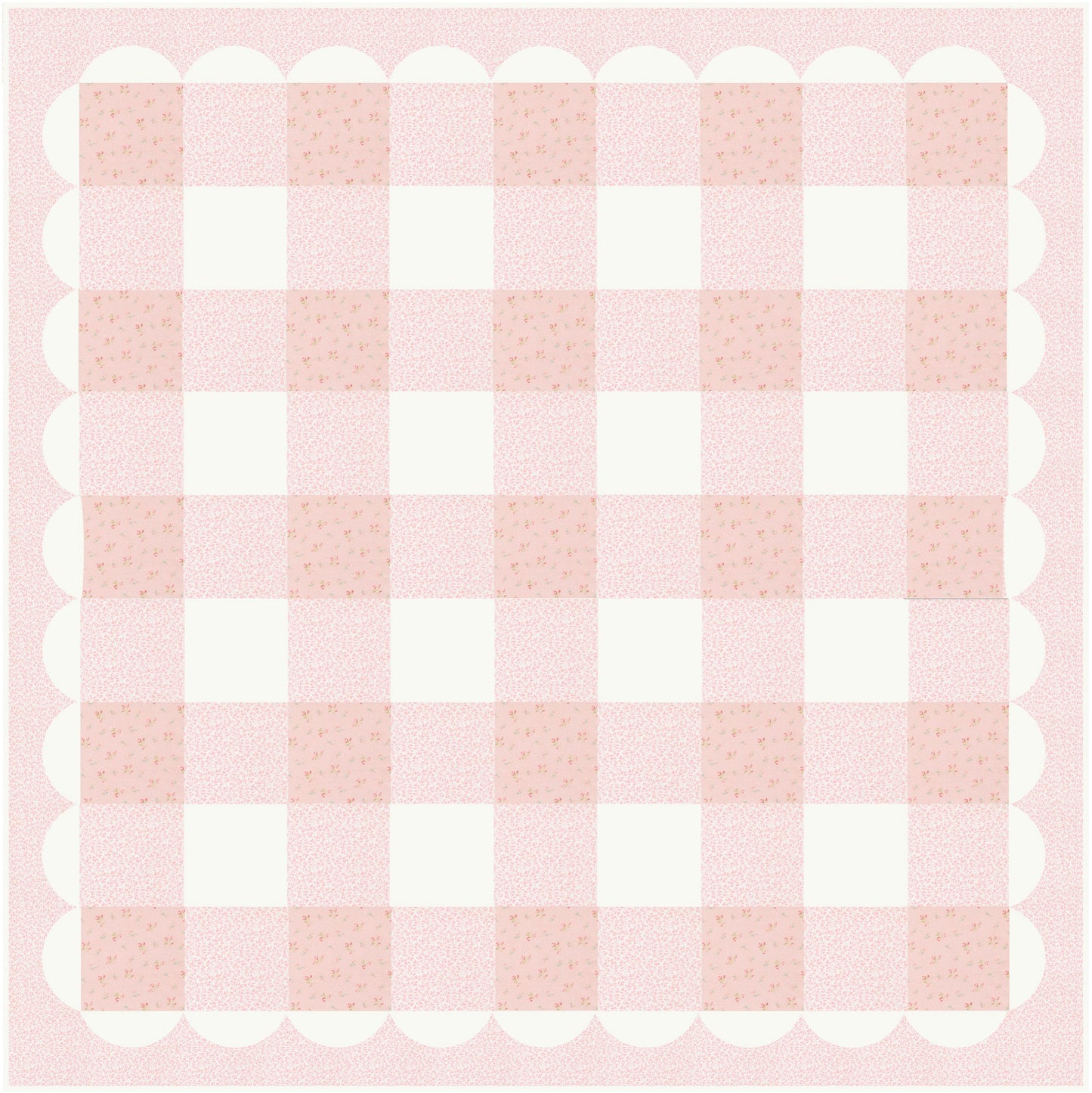 Abide Light Green Pink Blue White Vintage Floral by Brenda Riddle for Moda Cotton Quilting Fabric by the yard
