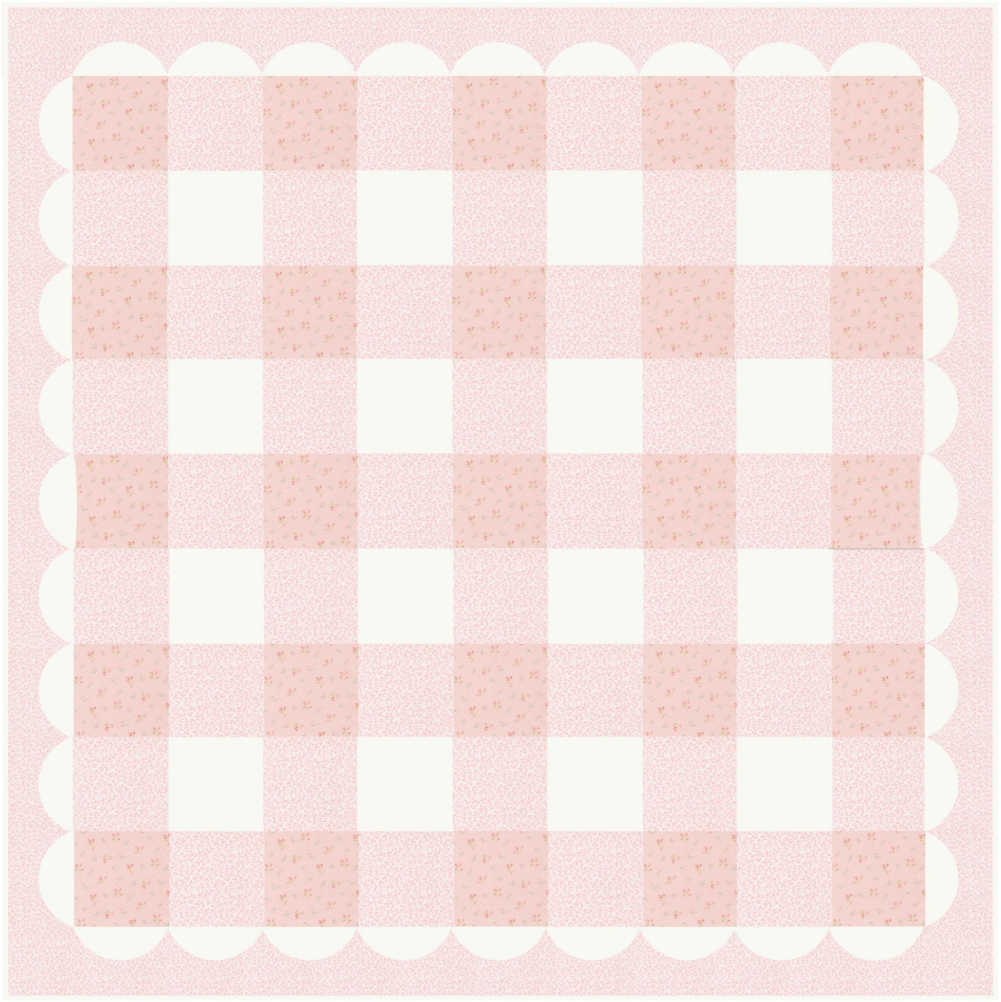 Abide Light Green Pink Blue White Vintage Floral by Brenda Riddle for Moda Cotton Quilting Fabric by the yard