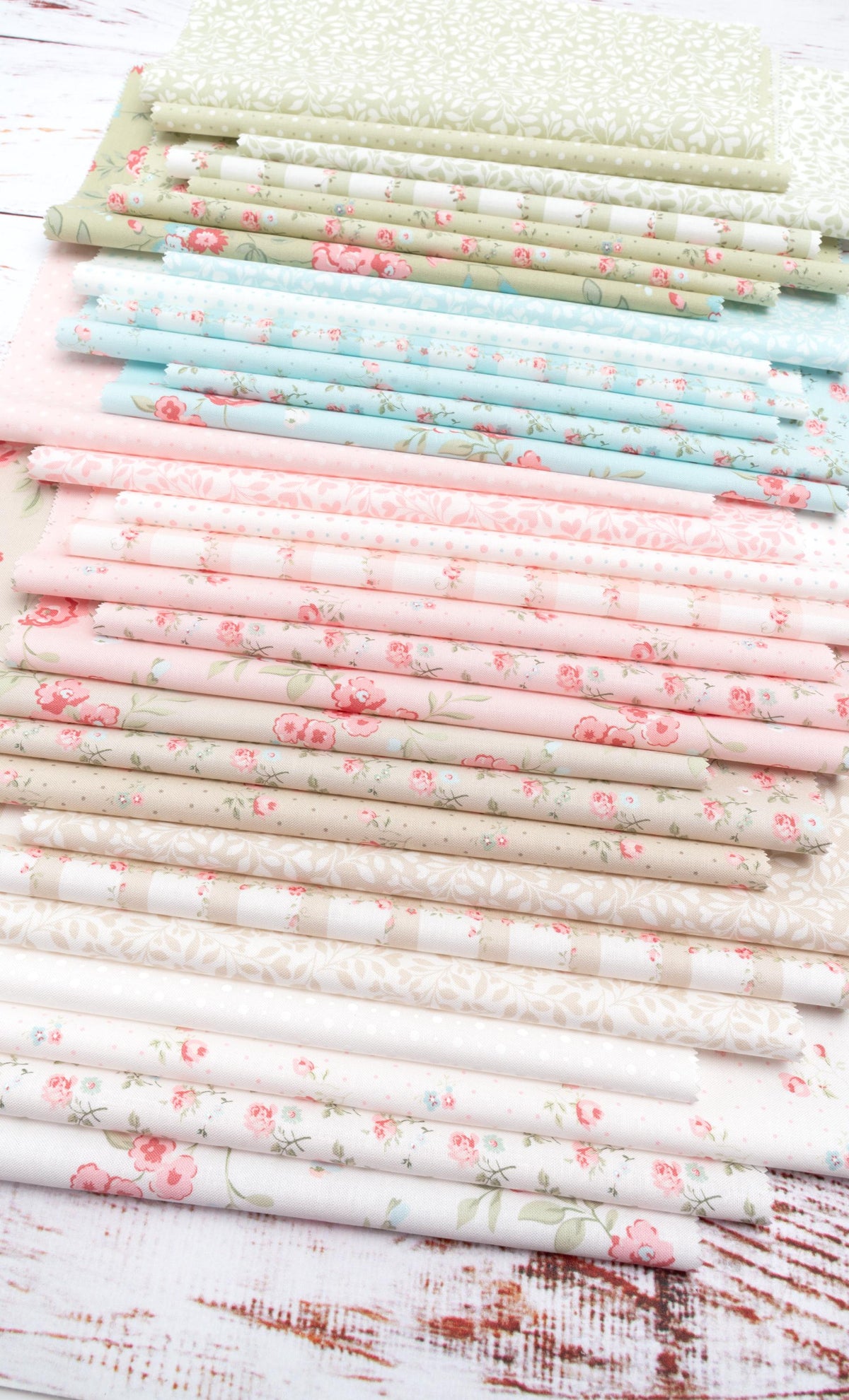 Abide Stone Taupe Tan White Plaid Gingham Check Floral Vine by Brenda Riddle for Moda Cotton Quilting Fabric by the yard