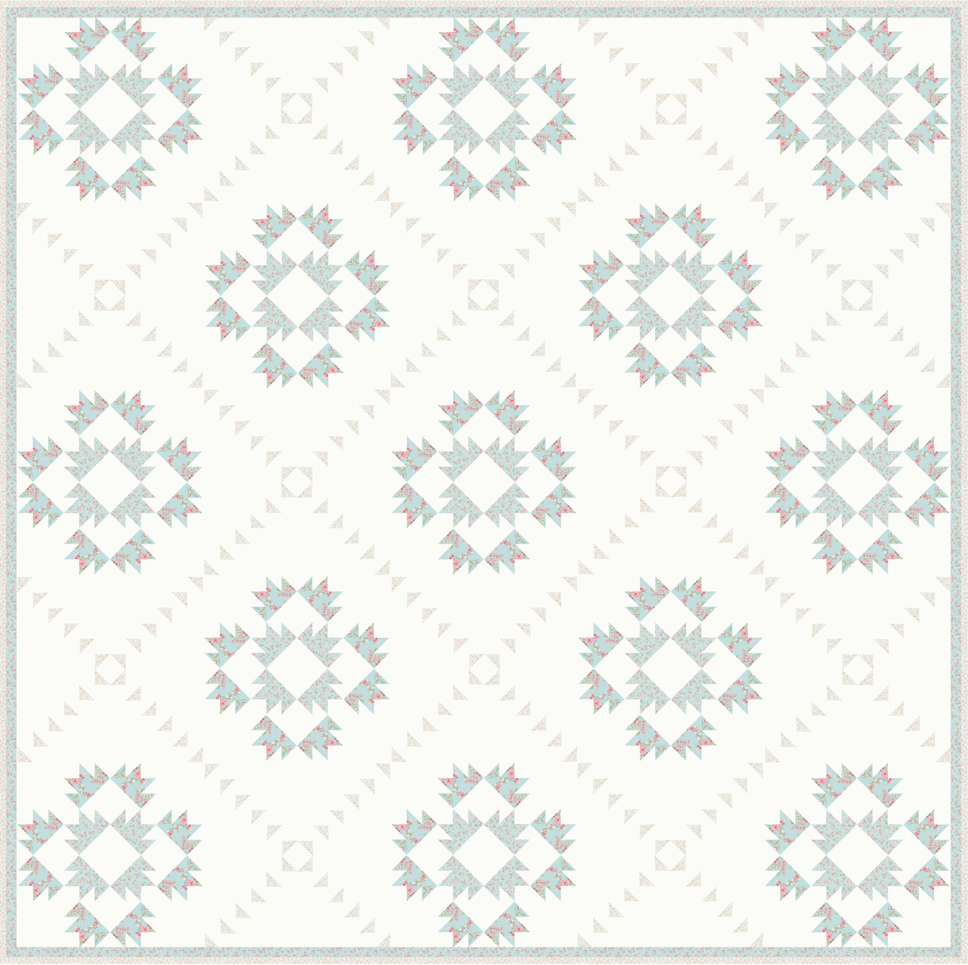 Abide White Linen Light Blue Dots by Brenda Riddle for Moda Cotton Quilting Fabric by the yard