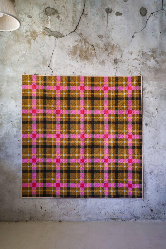 Petite Plaid Quilt Pattern by Lo & Behold Stitchery - PAPER Pattern, Christmas Quilt Pattern, Modern Quilt Pattern