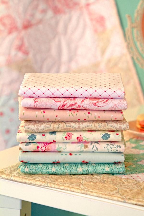 Hillside Tulips from Romantica by Art Gallery Fabrics Pink Floral Cotton Quilting Fabric by the Yard