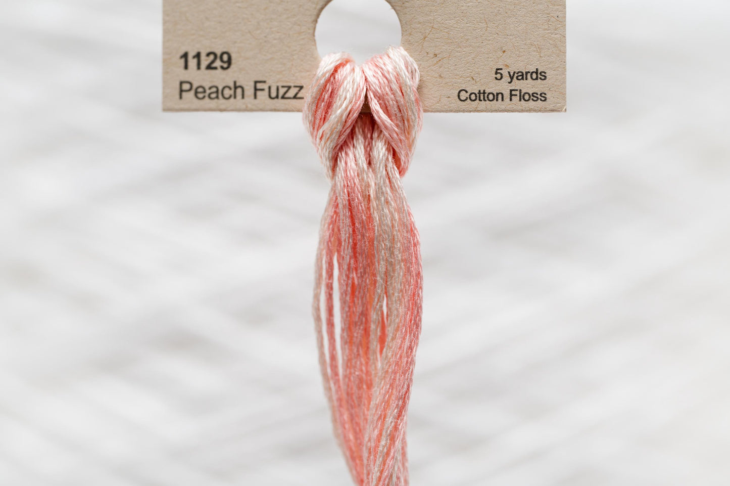 Weeks Dye Works Embroidery Floss Peach Fuzz 1129 - Over Dyed Variegated Cross Stitch Floss 6 Strands