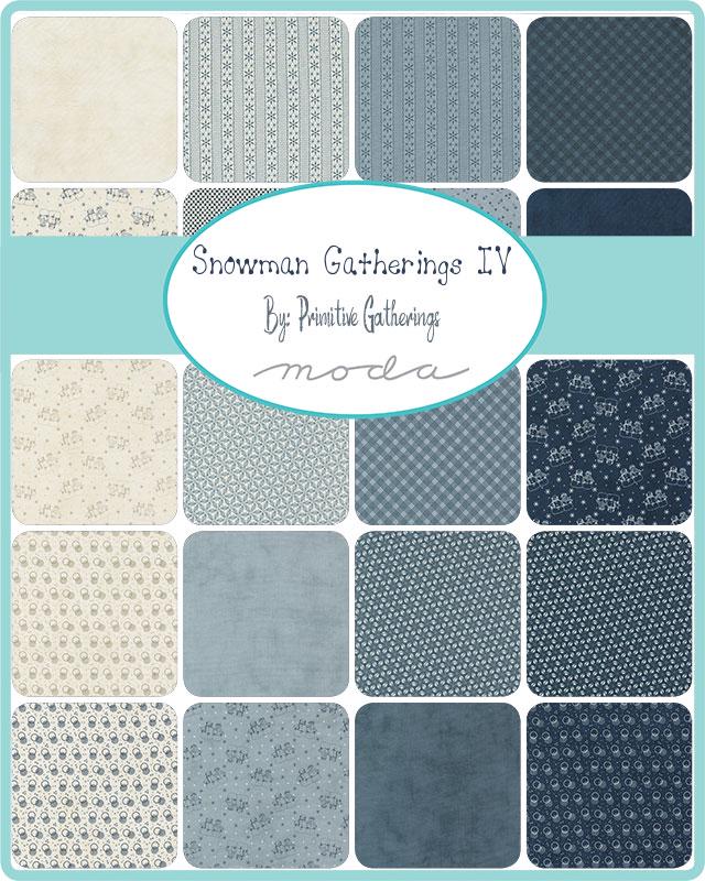 Snowman Gatherings IV Taupe Cream Off White by Primitive Gatherings for Moda Low Volume Cotton Quilting Fabric by the yard