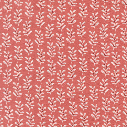 Gingerbread Lane Gingerbread Holly Stripes Rosy Pink White by Kiley's Quilt Room for Moda Christmas Holiday Cotton Quilting Fabric by yard