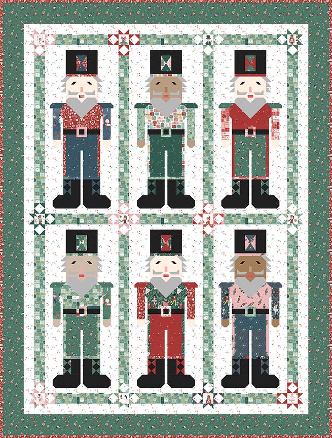 Nutcracker Tradition Christmas Magic Stars Berry Red by Jennifer Long Sew a Story for Riley Blake Cotton Quilting Fabric Yard