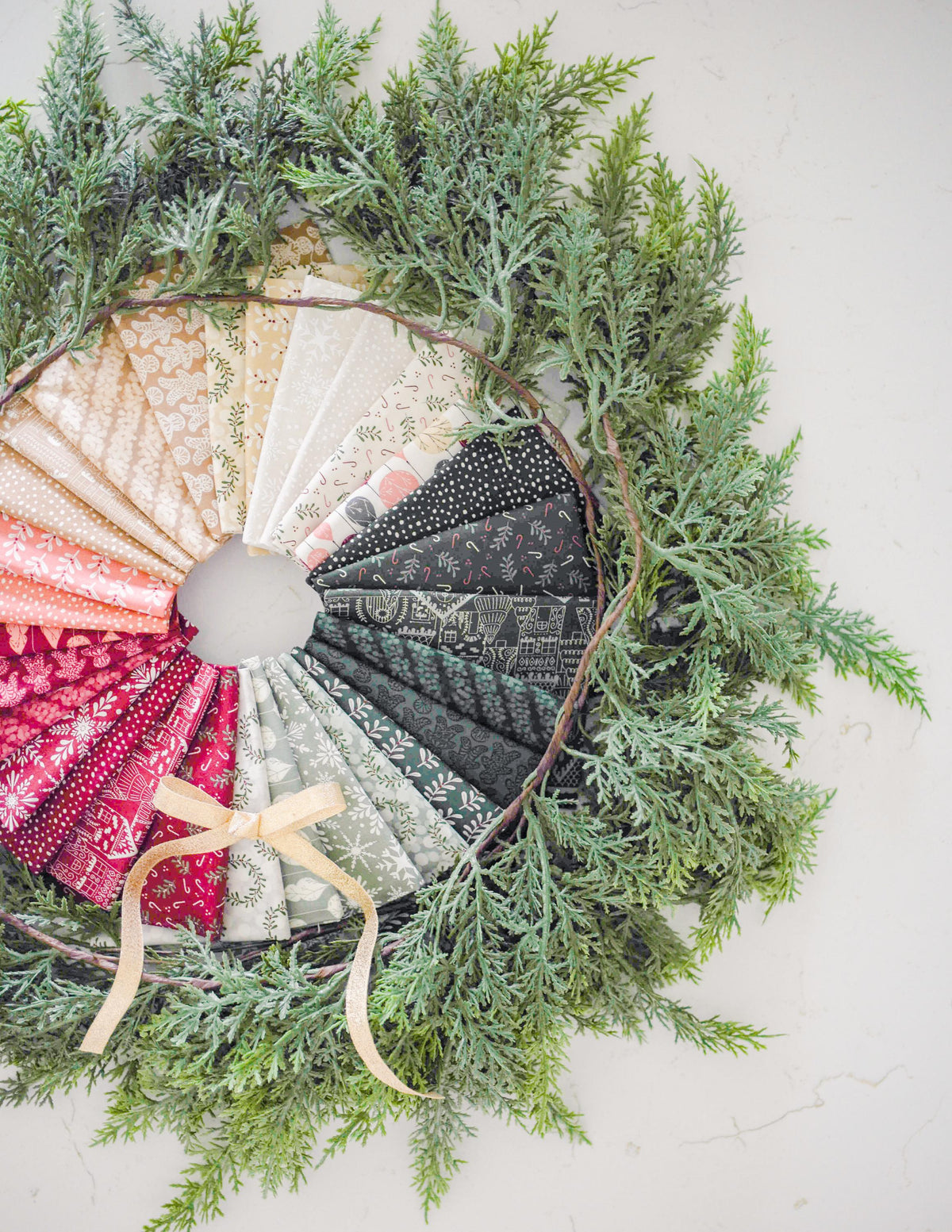Gingerbread Lane Gingerbread Holly Stripes Cocoa Brown White by Kiley's Quilt Room for Moda Christmas Holiday Cotton Quilting Fabric by yard