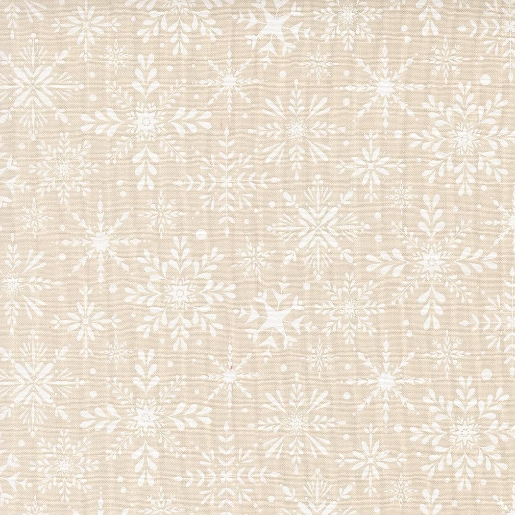 Gingerbread Lane Snowflakes Sugar White on White by Kiley's Quilt Room for Moda Christmas Holiday Cotton Quilting Fabric by the yard