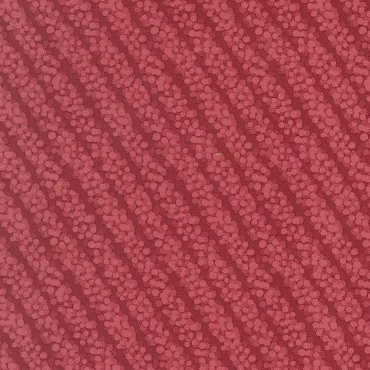 Gingerbread Lane Cranberry Red Holly Stripes by Kiley's Quilt Room for Moda Christmas Holiday Cotton Quilting Fabric by yard