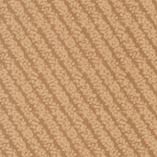Gingerbread Lane Cocoa Brown Tan Holly Stripes by Kiley's Quilt Room for Moda Christmas Holiday Cotton Quilting Fabric by yard