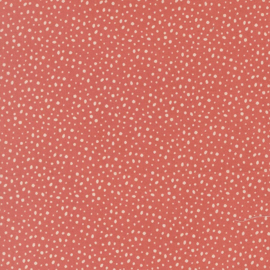 Gingerbread Lane Snow Dot Rosy Pink Blush Red White by Kiley's Quilt Room for Moda Christmas Holiday Cotton Quilting Fabric by the yard