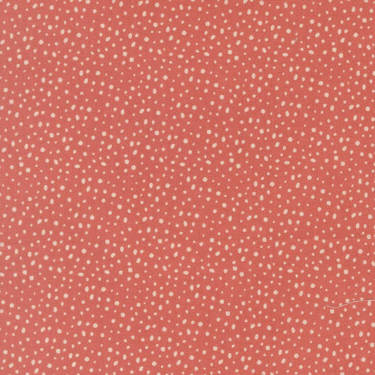 Gingerbread Lane Snow Dot Rosy Pink Blush Red White by Kiley's Quilt Room for Moda Christmas Holiday Cotton Quilting Fabric by the yard