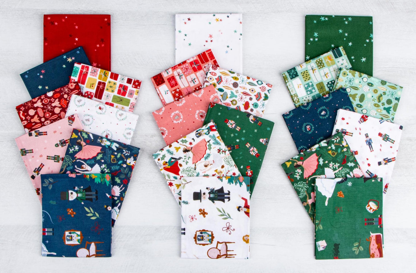 Nutcracker Tradition Christmas Nutcracker Sugar Pink Fabric by Jennifer Long Sew a Story for Riley Blake Cotton Quilting Fabric by the Yard