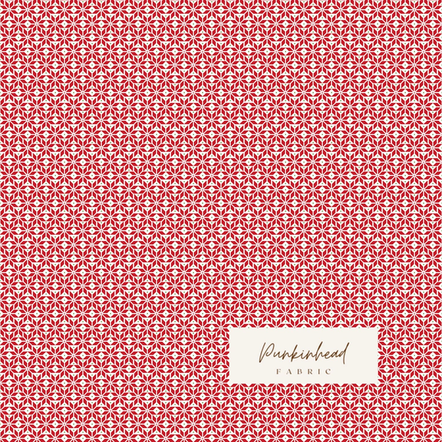 Claus & Co Retro Vintage Christmas Fabric Stars Red by Melissa Mortenson for Riley Blake Cotton Quilting Fabric Yard