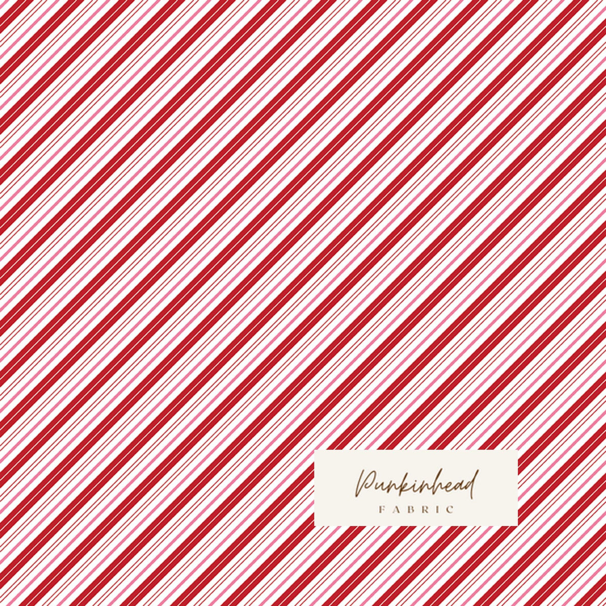 Claus & Co Retro Vintage Christmas Fabric Candy Cane Stripe Red White by Melissa Mortenson for Riley Blake Cotton Quilting Fabric Yard