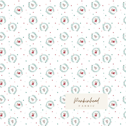 Nutcracker Tradition Christmas Mice Snow White Fabric by Jennifer Long Sew a Story for Riley Blake Cotton Quilting Fabric by the Yard