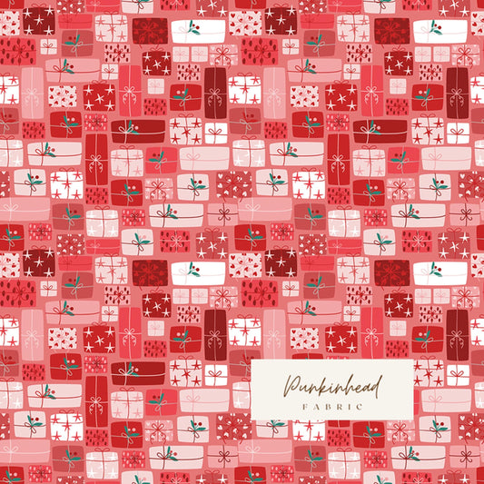 Nutcracker Tradition Christmas Gifts of Giving Presents Berry Red by Jennifer Long Sew a Story for Riley Blake Cotton Quilting Fabric Yard