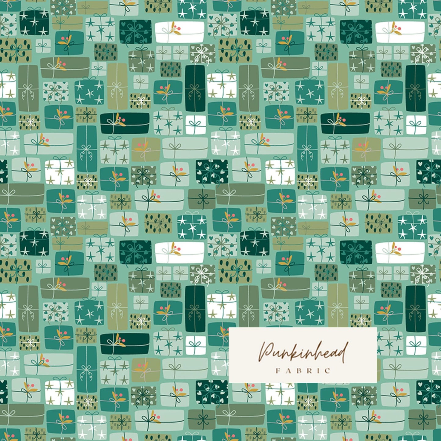 Nutcracker Tradition Christmas Gifts of Giving Presents Mint Green by Jennifer Long Sew a Story for Riley Blake Cotton Quilting Fabric Yard