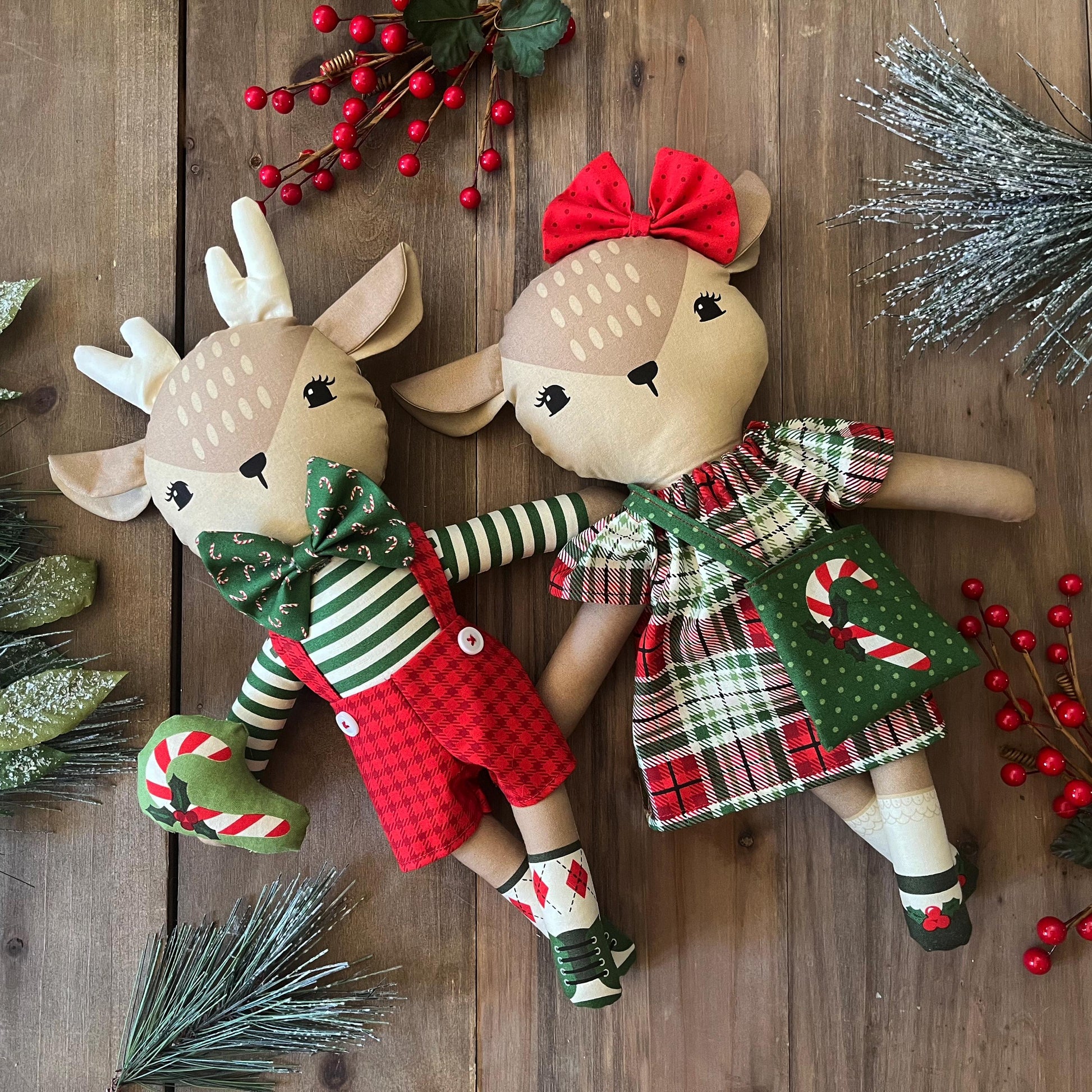 Holiday Cheer North Pole Newsprint Mistletoe Green Vintage Christmas Fabric by Stacy Iest Hsu for Moda Cotton Quilting Fabric by the Yard