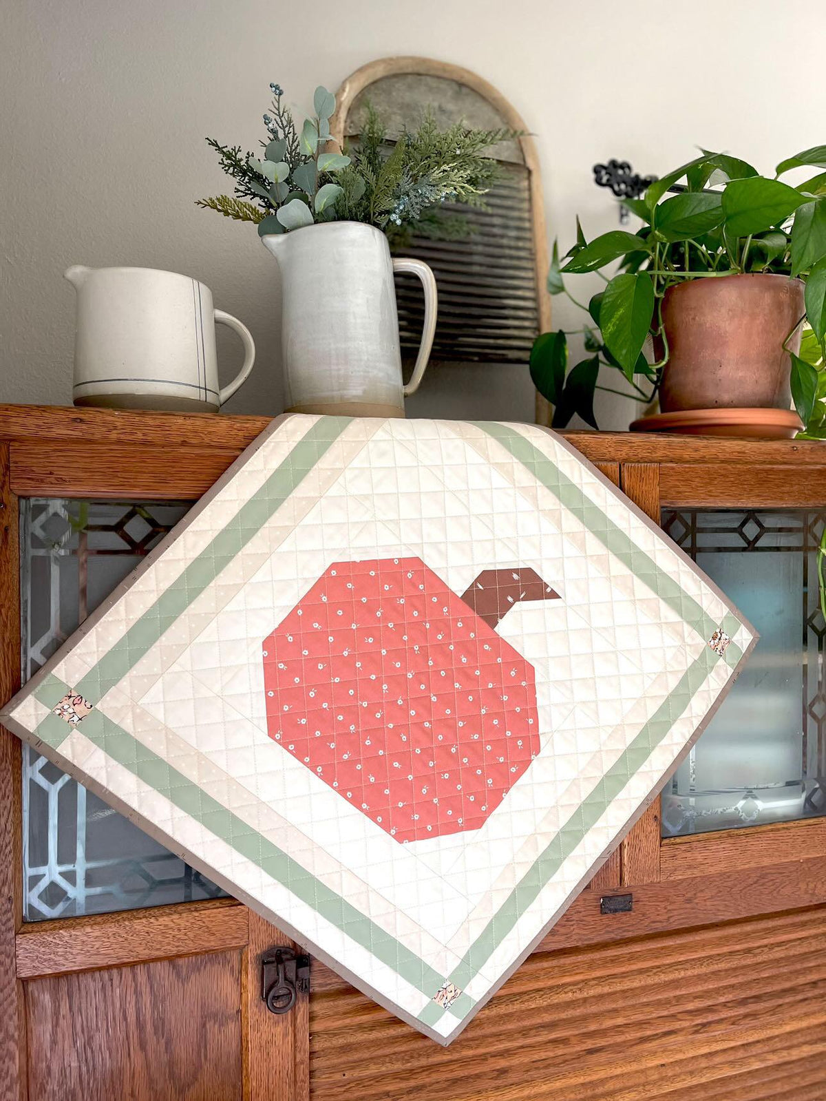 Plaid Patch Quilt Pattern by Punkinhead Fabric - Pumpkin Plaid Fall Autumn Halloween Quilt PDF Pattern Beginner Friendly
