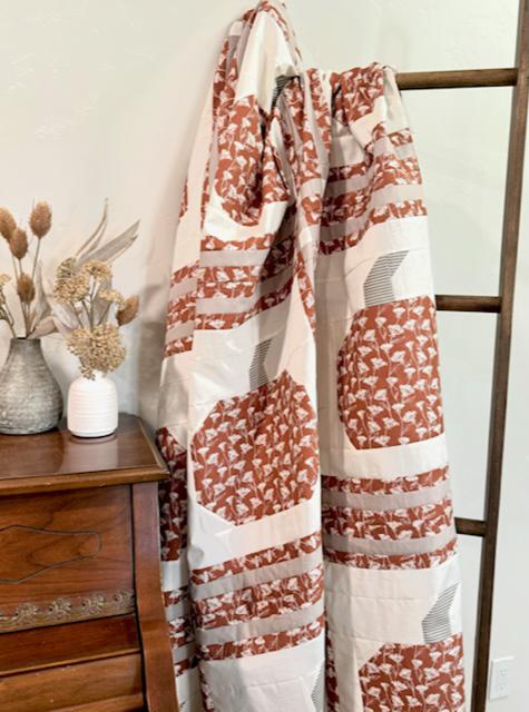 Plaid Patch Quilt Pattern by Punkinhead Fabric - Pumpkin Plaid Fall Autumn Halloween Quilt PDF Pattern Beginner Friendly