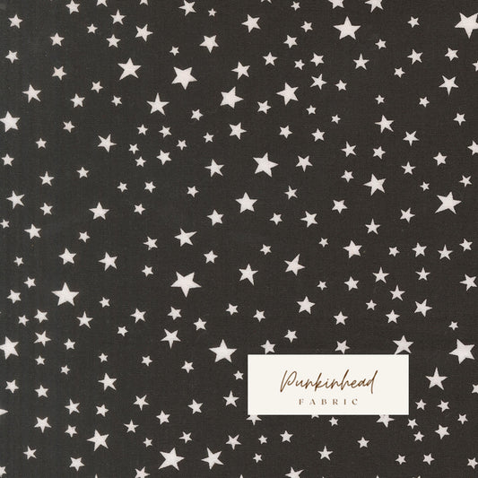 Purrs & Boos Bats and Dots Black White Stars Black Cat Halloween Fall Cotton Quilting Fabric by Elena Amo for Moda