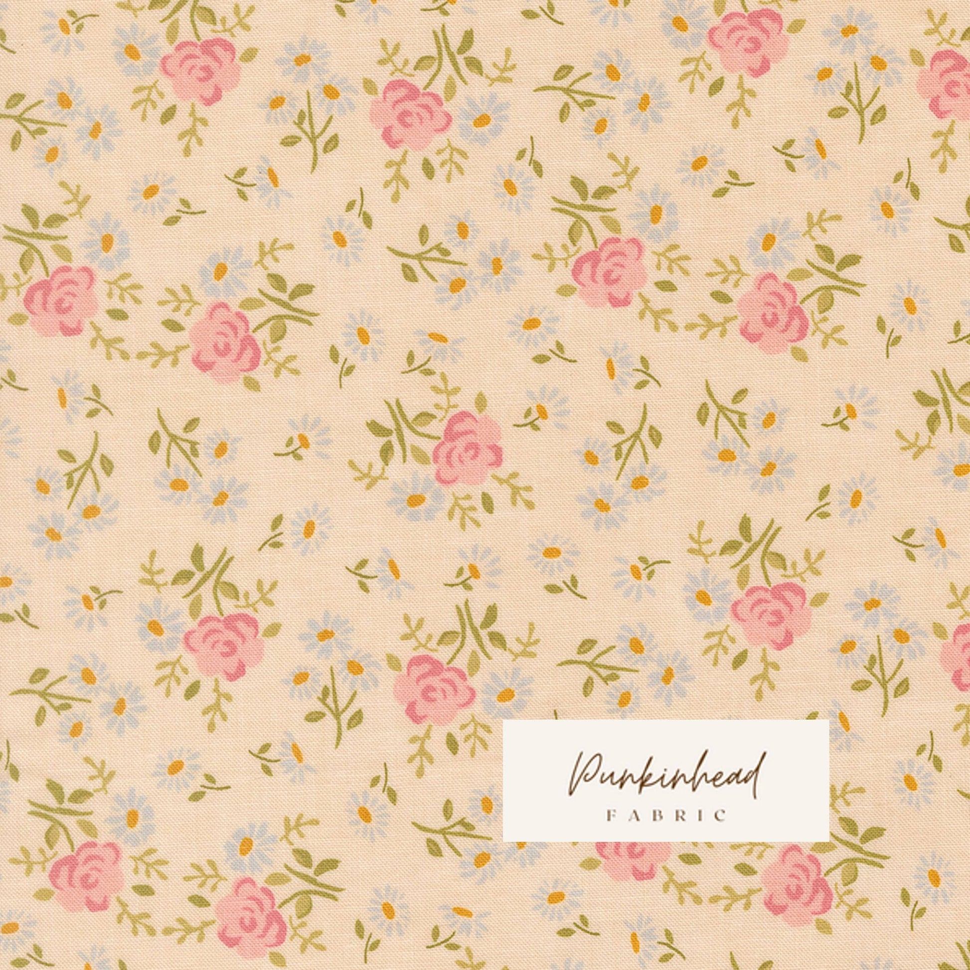 My Secret Garden Rose Garden Small Floral Cloud White by Stacy Iest Hsu for Moda Cotton Quilting Fabric by the Yard