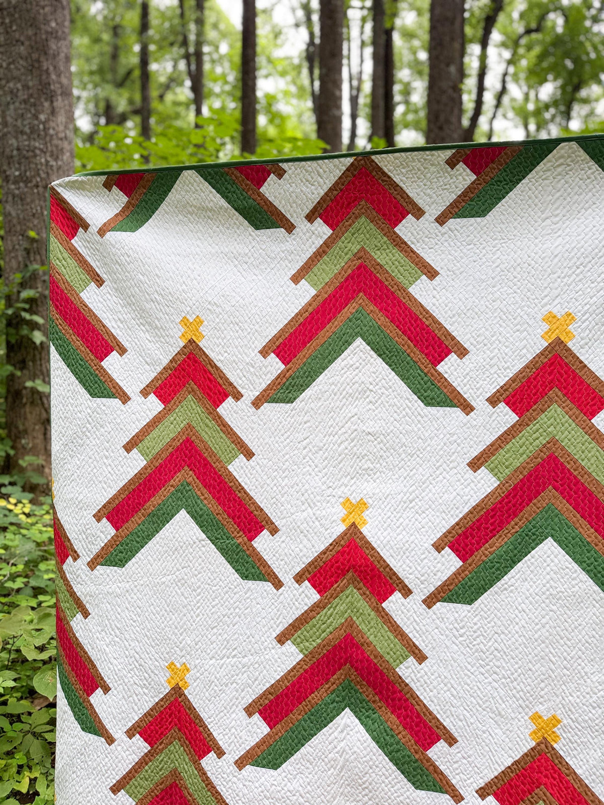 Booked for the Holidays Quilt Kit by Heartlake Quilts Christmas Tree Forest Winter Holiday Scrappy Quilt Kit - PATTERN NOT INCLUDED