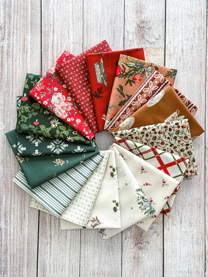 Spruce Bound Binding from Spruce by Sharon Holland for Art Gallery Fabrics, Stripe Christmas Holiday Cotton Quilting Fabric by the Yard