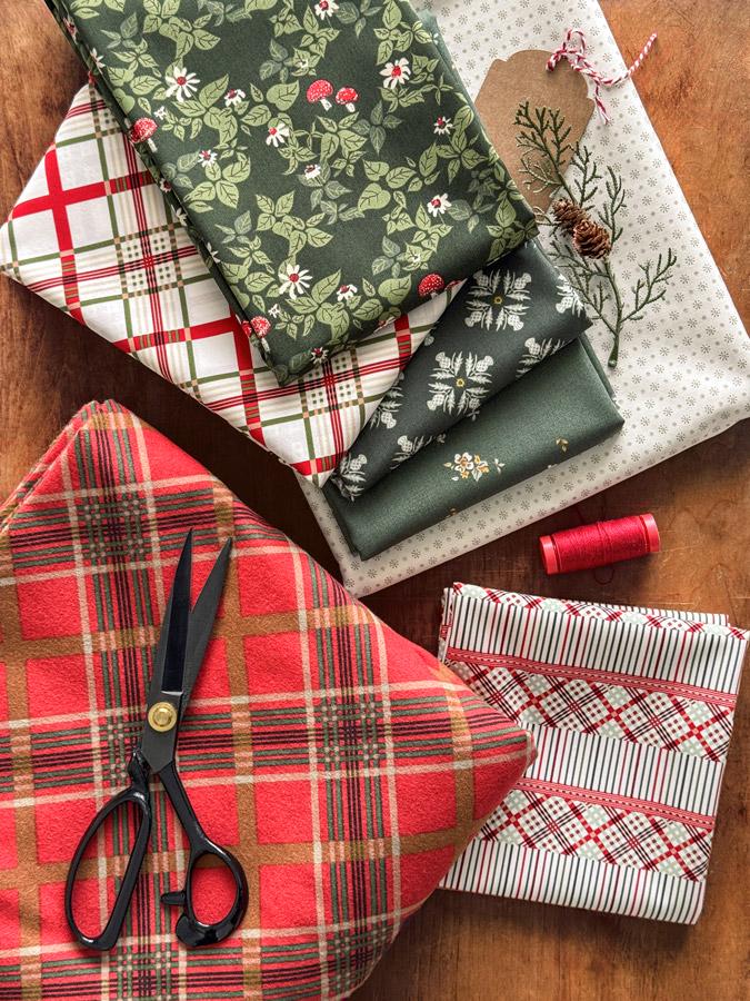 Timeless Ticking Sage from Spruce by Sharon Holland for Art Gallery Fabrics, Stripe Christmas Holiday Cotton Quilting Fabric by the Yard