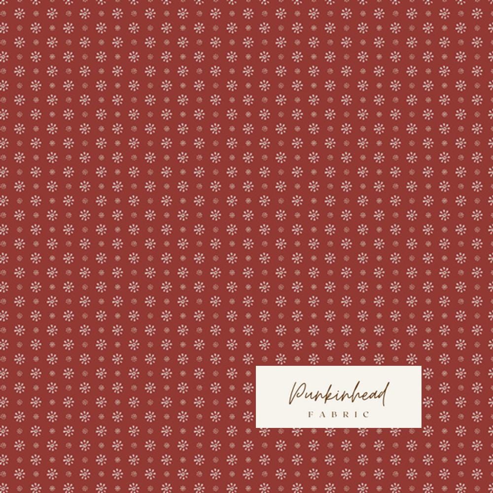 Pretty Paper Crimson from Spruce by Sharon Holland for Art Gallery Fabrics, Floral Christmas Holiday Cotton Quilting Fabric by the Yard